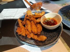 Vegan ‘squid’ a few gone here too - really nice  at Wagamama in Liverpool