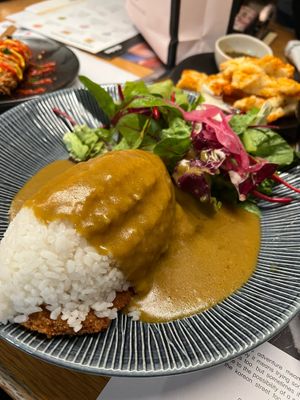 Vegan katsu curry at Wagamama in Liverpool