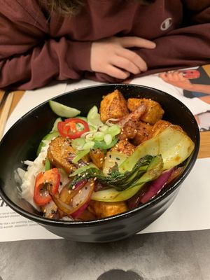 Gochujang tofu bowl  at Wagamama in Liverpool