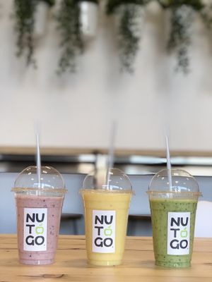 Smoothies (ask for no yoghurt to make them vegan)  at NU TO GO in Gateshead