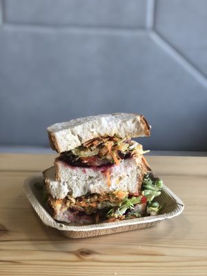 Vegan super sandwich  at NU TO GO in Gateshead