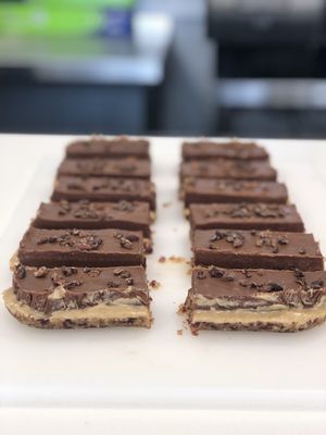Cacao & peanut butter slices  at NU TO GO in Gateshead