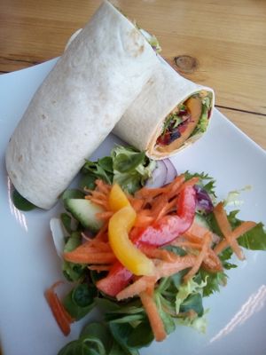 Vegan wrap.  X x at NU TO GO in Gateshead