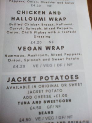 Vegan wrap at NU TO GO in Gateshead