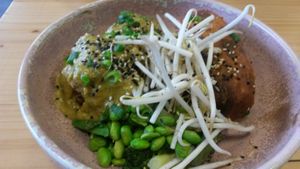 Cauliflower satay at NU TO GO in Gateshead