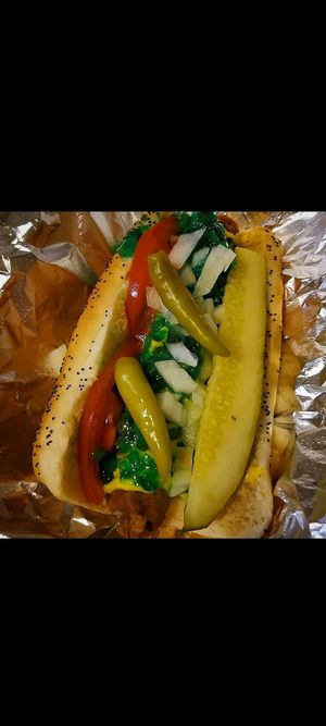 Vegan Chicago Dog at Wheat Street Dogs - Food Cart in Wichita