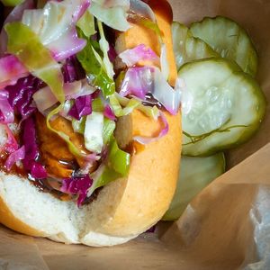 BBQ Dog at Wheat Street Dogs - Food Cart in Wichita