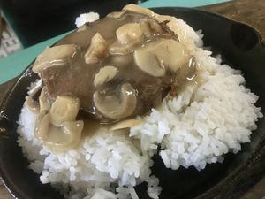 Mushroom Burger Steak - P125 at The Good Clean Cart in Quezon City