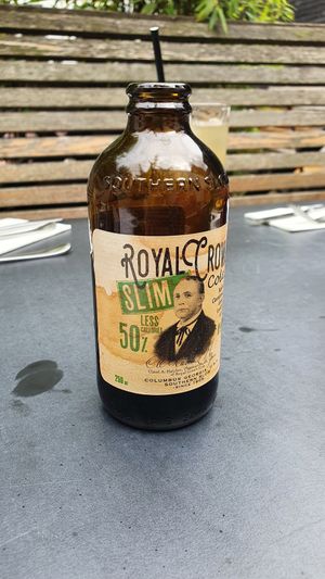 Royal Crown slim Cola at Ellis Gourmet Burger in Bruges