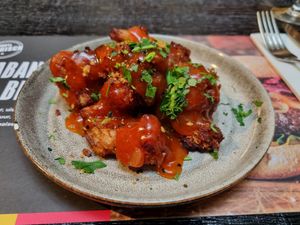 Spicy cauliflower (in the finger food section) at Ellis Gourmet Burger in Bruges