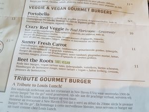 vegan options at Ellis Gourmet Burger in Bruges
