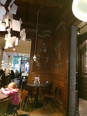 From the back of the restaurant at Ellis Gourmet Burger in Bruges