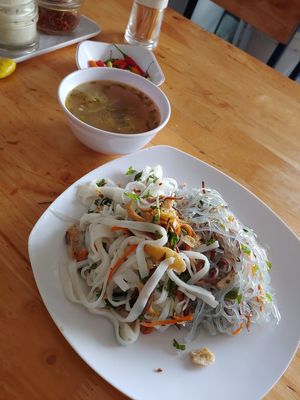 Mixed noodles with soup! at Phuc Thien in Da Nang
