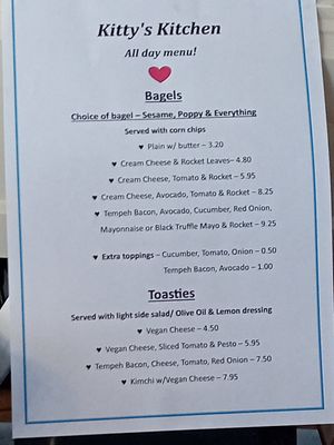 The pastries and sweet stufff may vary, so there's no menu for that at Quench in The Hague