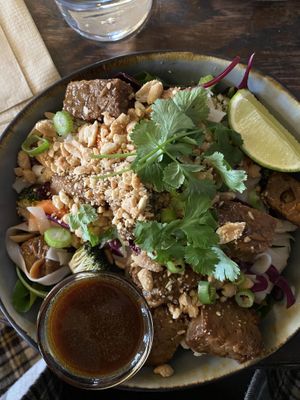 Tempeh bowl #Veganuary at Open New Doors in Mjolby