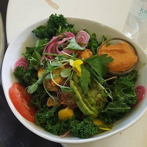 Insalata patata Pomodoro at Open New Doors in Mjolby