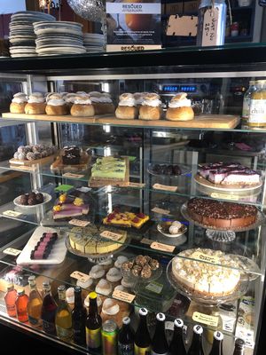 Cake selection at Open New Doors in Mjolby
