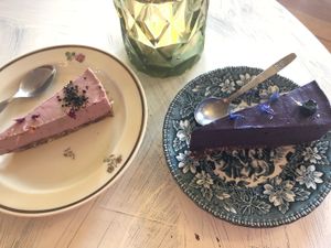 Raw cakes at Open New Doors in Mjolby