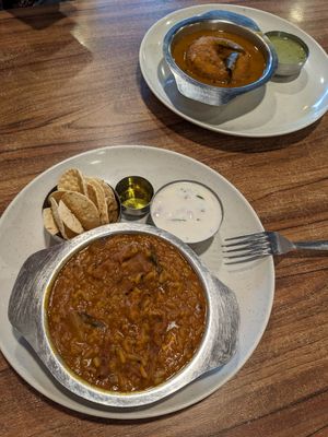 Rice porridge dish at MTR Malaysia in Kuala Lumpur