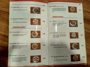 Bit of the menu part 3 at MTR Malaysia in Kuala Lumpur