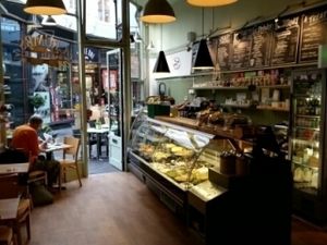 inside at Crumbs Kitchen in Cardiff