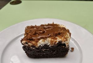 Biscoff cake at Crumbs Kitchen in Cardiff