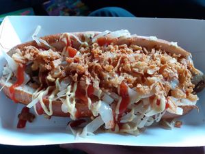 Bratwurst 😋 at Hive Coffee Company in Jarrow