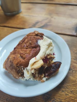 Banana and date loaf at Hive Coffee Company in Jarrow
