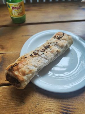 Sausage roll at Hive Coffee Company in Jarrow