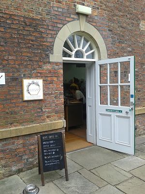 Back Entrance at Hive Coffee Company in Jarrow