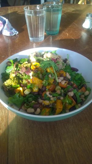 Large salad at Hive Coffee Company in Jarrow