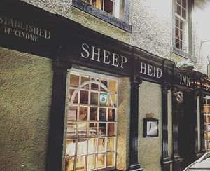 Here we are at The Sheep Heid Inn in Edinburgh