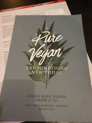 New vegan menu  at The Sheep Heid Inn in Edinburgh