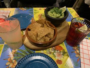 Guacamole with nachos    at Taco Santo in Ghent