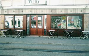 Street front of Taco Santo at Taco Santo in Ghent