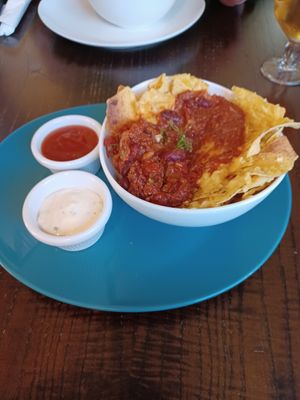 Chilli nachos starter! at Baydale Beck Inn in Darlington