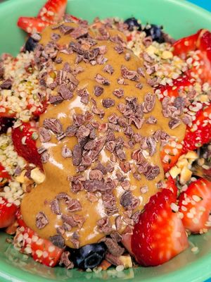 Warrior protein bowl at Backyard Bowls in Santa Monica