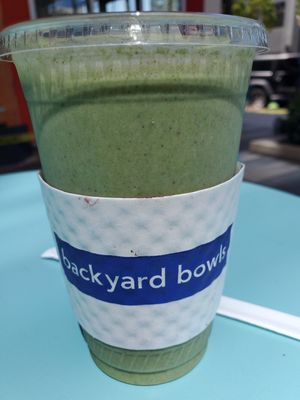 Green almond at Backyard Bowls in Santa Monica