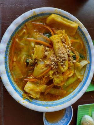 Phở in lemongrass broth at Hanh Phuc - Vegetarian Restaurant in Surry Hills