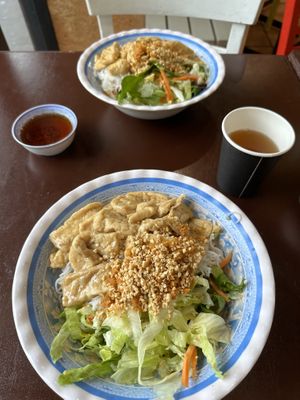 Bún with lemongrass tofuu  at Hanh Phuc - Vegetarian Restaurant in Surry Hills