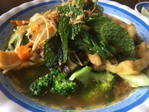 Vegan pho  at Hanh Phuc - Vegetarian Restaurant in Surry Hills