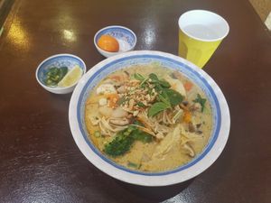 Laksa pho at Hanh Phuc - Vegetarian Restaurant in Surry Hills