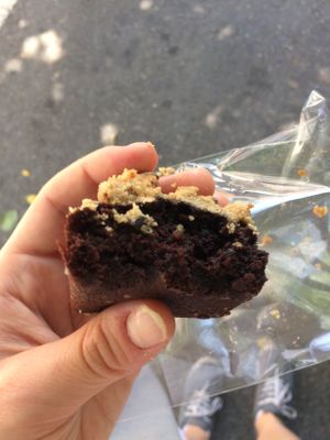 Avocado brownie. It was great! at Guru Cake in Seoul