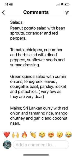 Menu- changes weekly  at Leafy Greens & Co in Warrenpoint