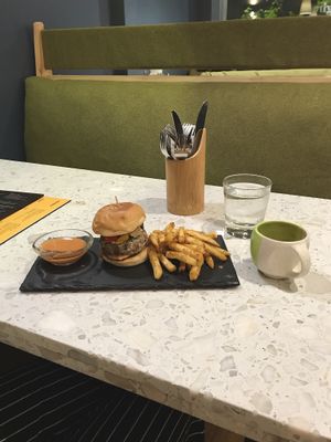 Black Bean Burger  at Imagine Cafe in Mumbai