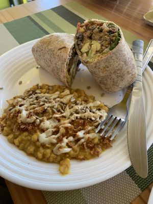 The wrap is sooo good! at The Sunshine Food Co in Cape Town