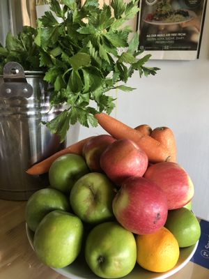 Fresh juices prepared!  at The Sunshine Food Co in Cape Town