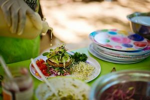 The Ultimate Bunless Veggie Burger at The Sunshine Food Co in Cape Town