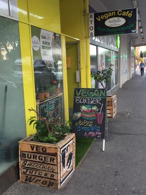 Outside at The Sunshine Food Co in Cape Town