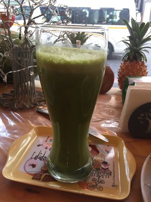 Green juice  at The Sunshine Food Co in Cape Town